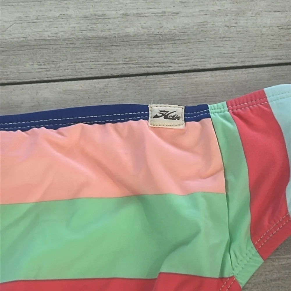 Hobie striped multi swim bikini bottoms size XL NWOT